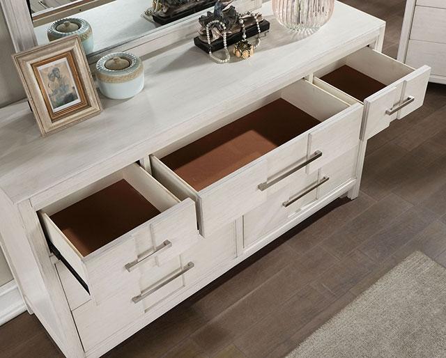 Berenice Dresser White, Gray, & Espresso